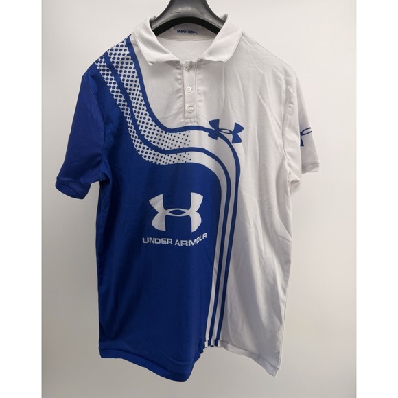 Under Armour Other - Under Armour Polo Shirt White/Blue No tags L?